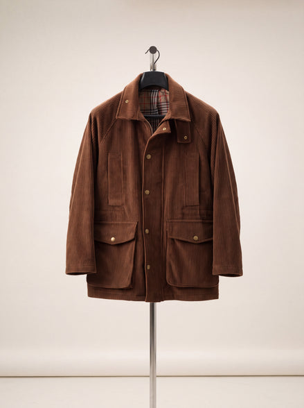 Corduroy Safari Jacket - Brown